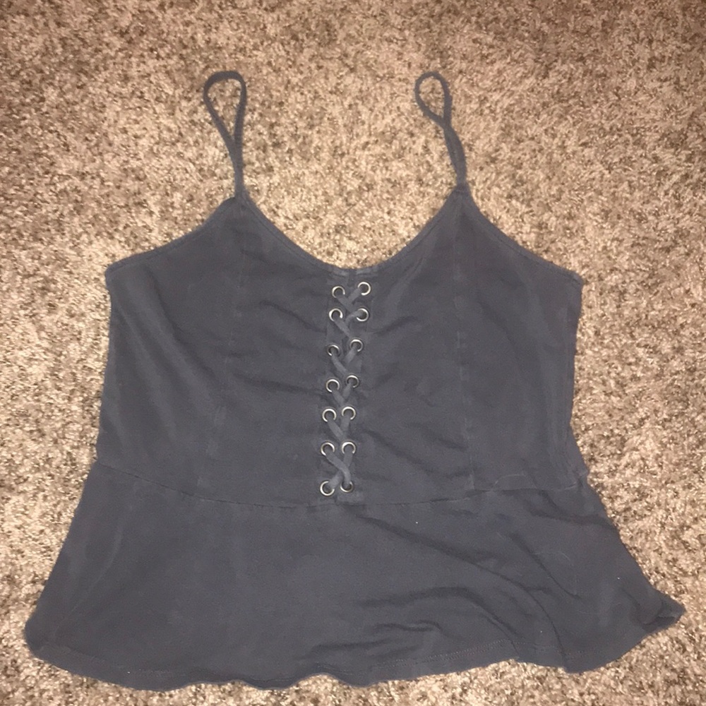 Charcoal Laced tank top